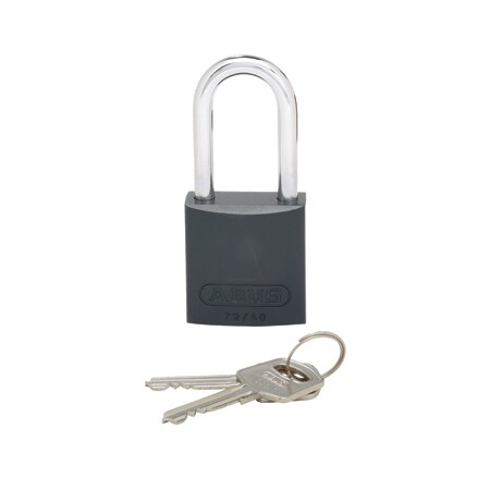 Panduit Aluminum Body Padlock, Long Shackle, Bla PSL-7BL-LS
